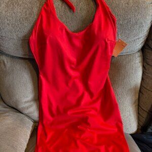 Gorgeous Red Halter Shapewear Dress